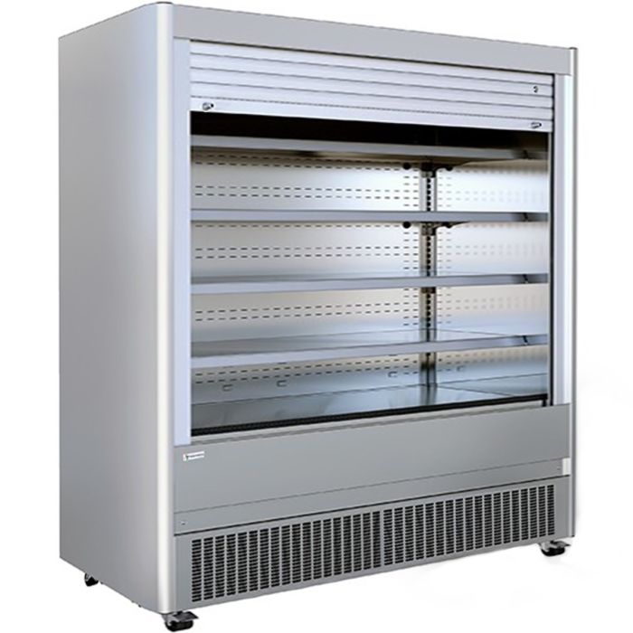 Stainless Steel Multideck Display Fridge with Lockable Shutter