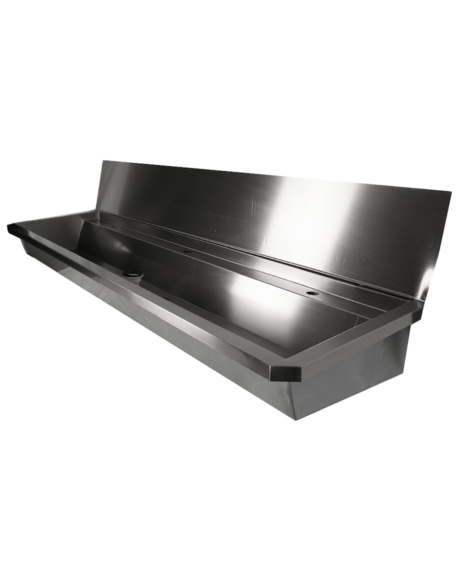 SS WASH BASIN 3 TAPS 1800MM