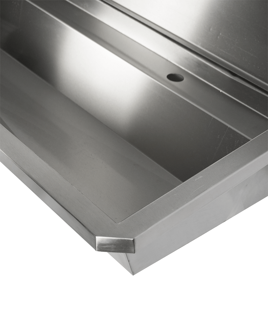 SS WASH BASIN 4 TAPS 2400MM