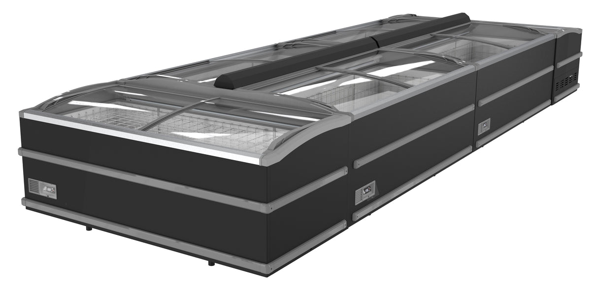 SUPERMARKET CHEST FREEZER BLACK 2500 MANUAL DEFROST *TRANSPORT ON REQUEST*