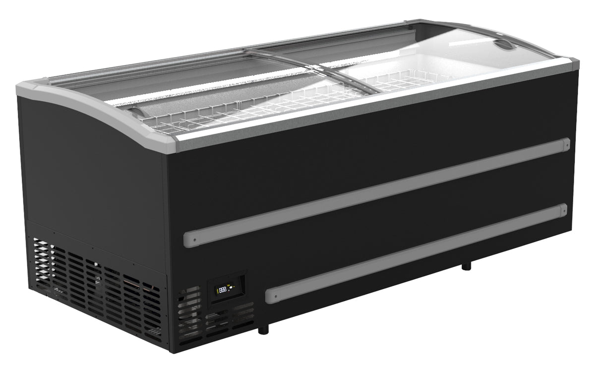 SUPERMARKET CHEST FREEZER BLACK 2500 AUTOMATIC DEFROST
