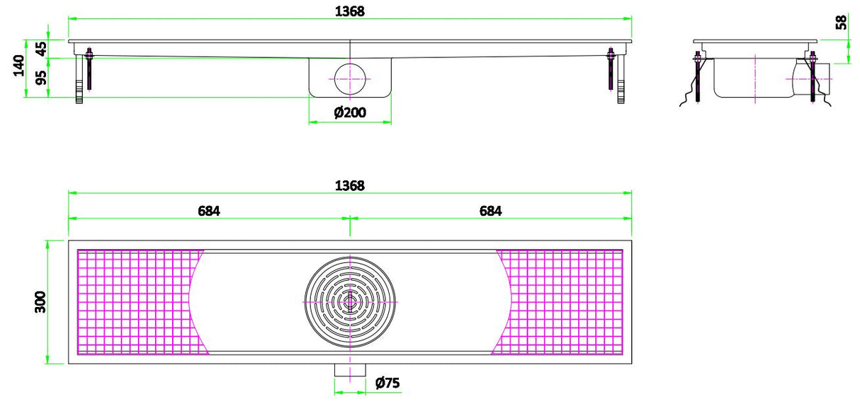 300 FLOOR GRID 1368