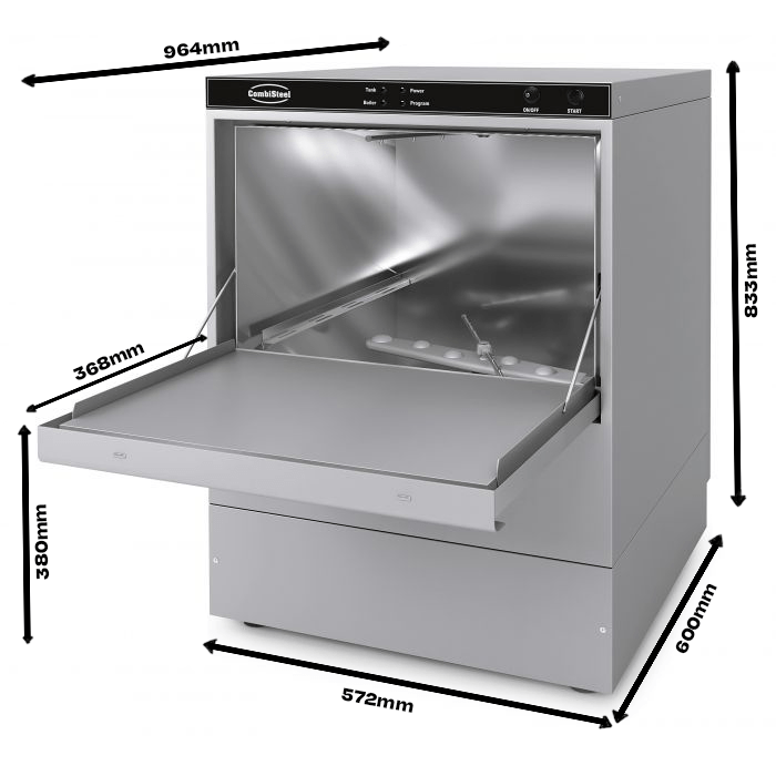 DISHWASHER FRONTLOADER ENT 500-230 DP WITH DRAIN PUMP