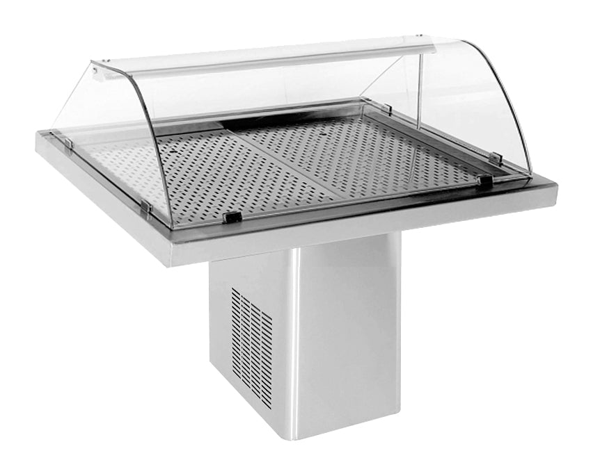Curved Refrigerated -5 Fish Display Counter - 1440mm Wide