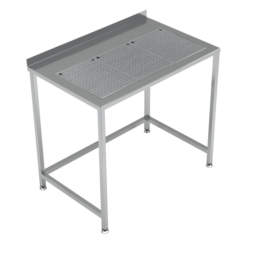 WORKTABLE WITH INTEGRATED DRIP-TRAY 1000X650