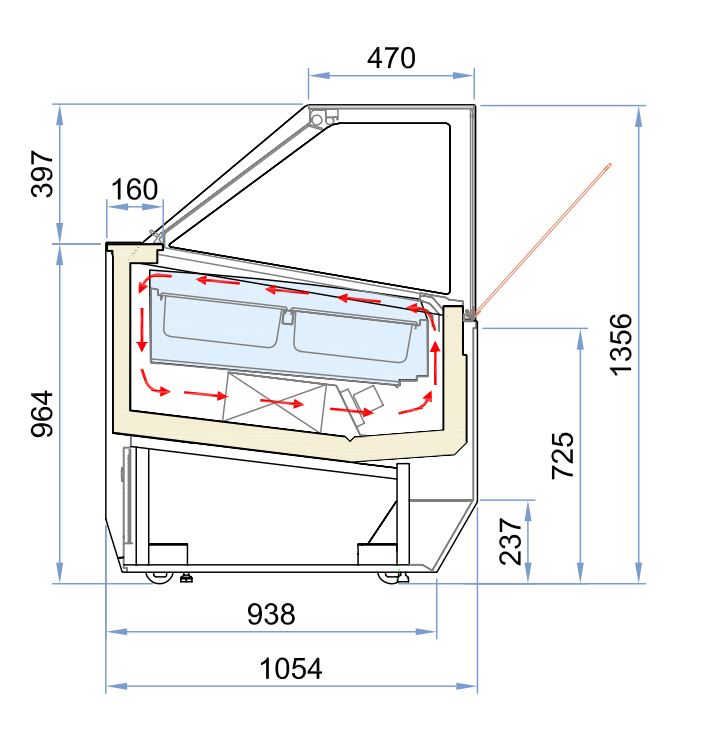 ISA Ice Cream Display Freezer 1080L | 20 x 5L Napoli | -14°C to -16°C