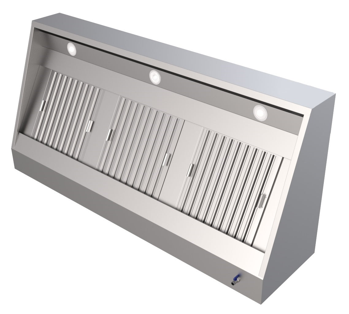 1200 Extraction Canopy Hood – Wall Mounted Stainless Steel