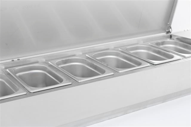 REFRIGERATED COUNTER TOP SS TOP 1/4 GN x 10