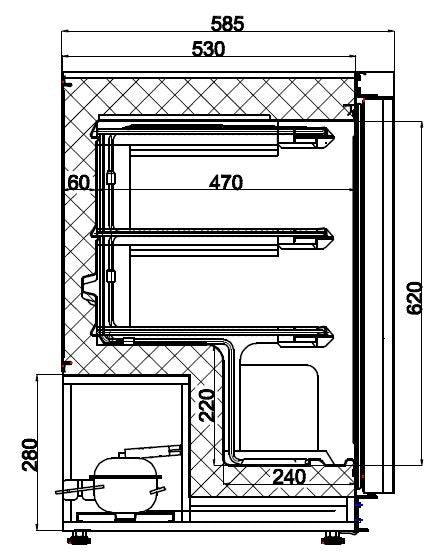 FREEZER WHITE 1 DOOR (HF200)
