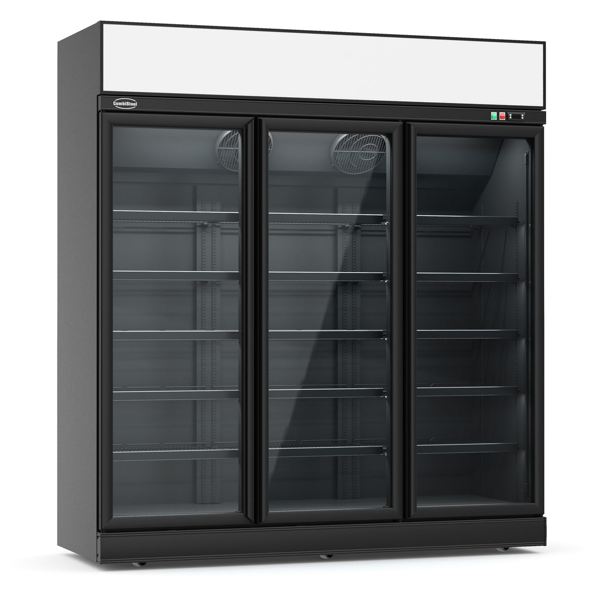 FREEZER 3 GLASS DOORS BLACK INS-1530F BL