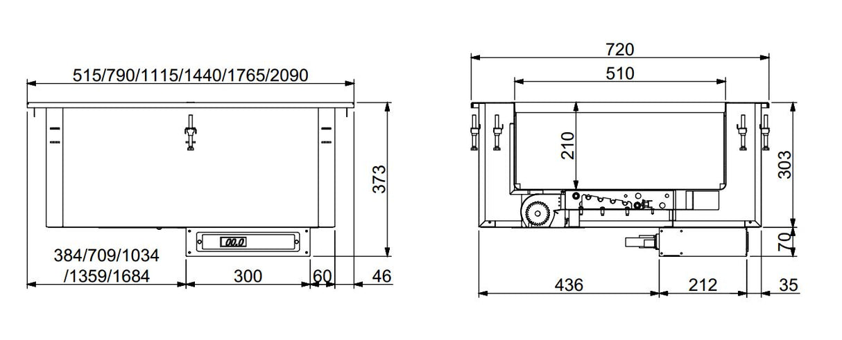 DROP-IN BAIN-MARIE UNIT HOT AIR 4/1