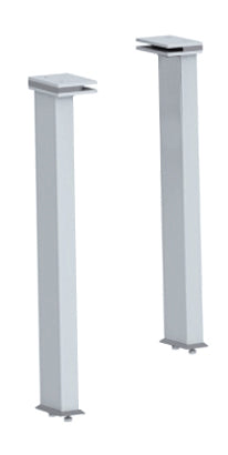 2 BRACKETS FOR CURVED GLASS