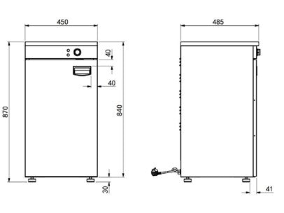PLATE WARMER 1 DOOR