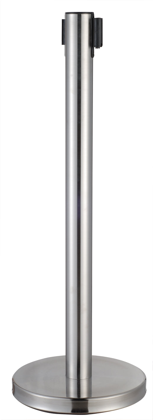 RETRACTABLE BELT STANCHION STAINLESS STEEL SET/2