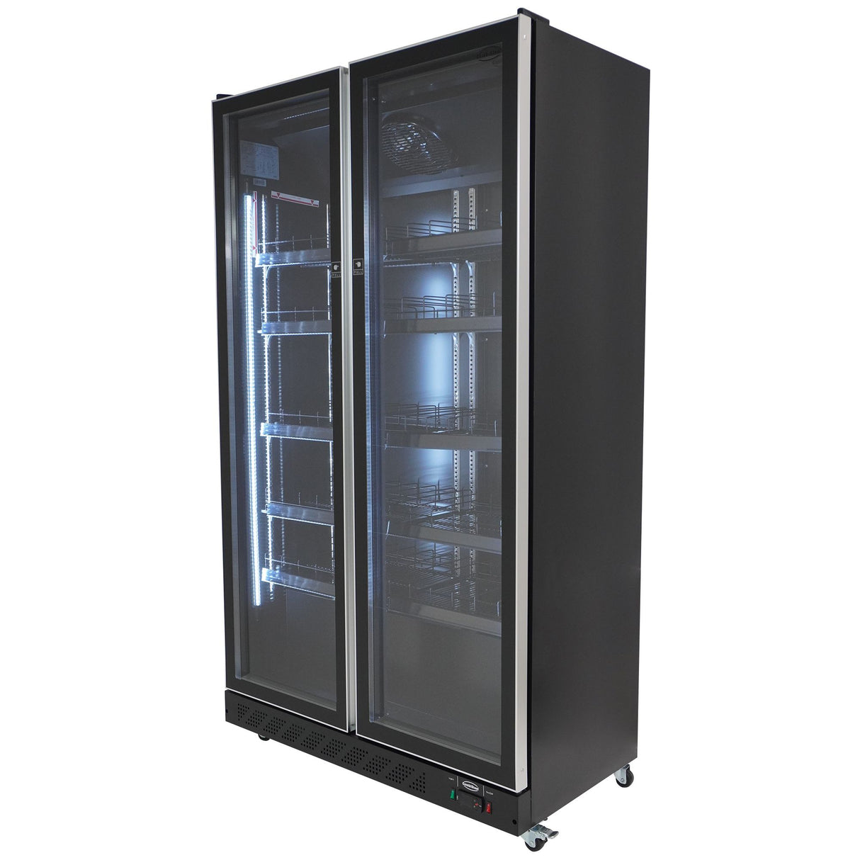 Double Door Black Display Fridge – 758L
