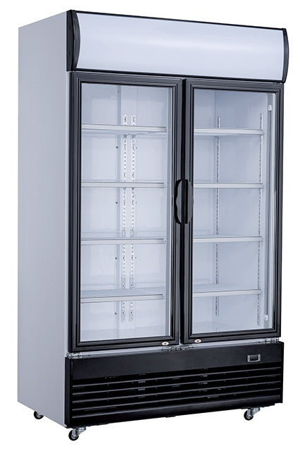 REFRIGERATOR 2 GLASS DOORS 800L