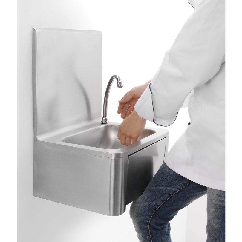 KNEE OPERATED HAND WASHBASIN