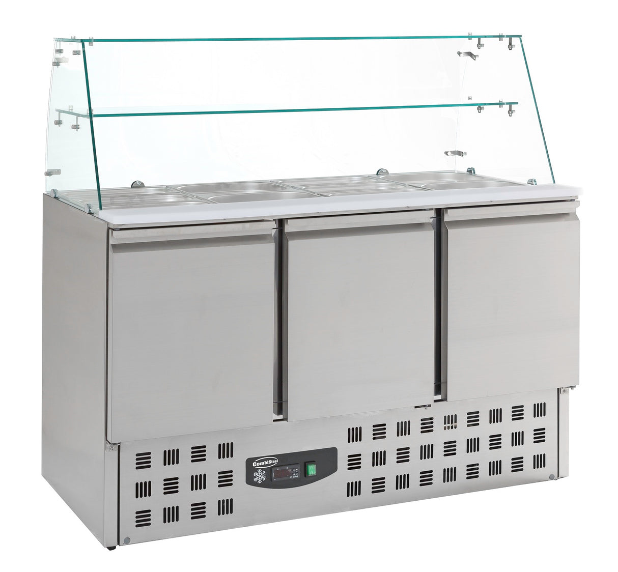 REFRIGERATED SALADETTES WITH GLAS 3 DOORS