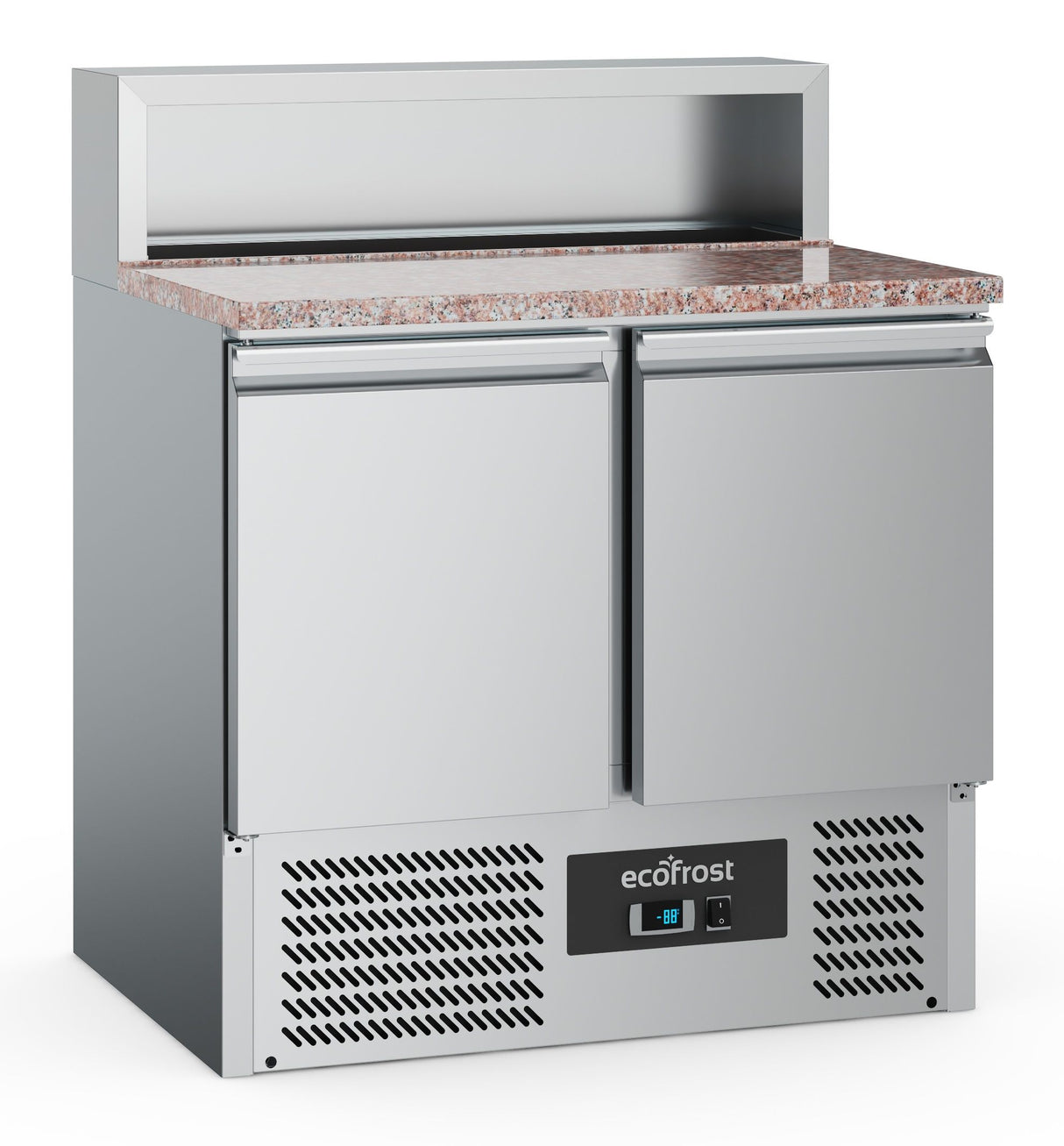 PIZZA COUNTER 2 DOORS 5x1/6GN CONTAINER
