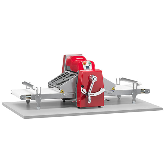 Dough sheeter, tabletop, belt size 500x750 mm