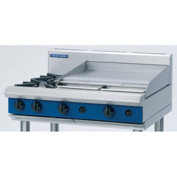 Blue Seal 2 Burner Hob Units with 600mm Griddle Heavy Duty G516B-B