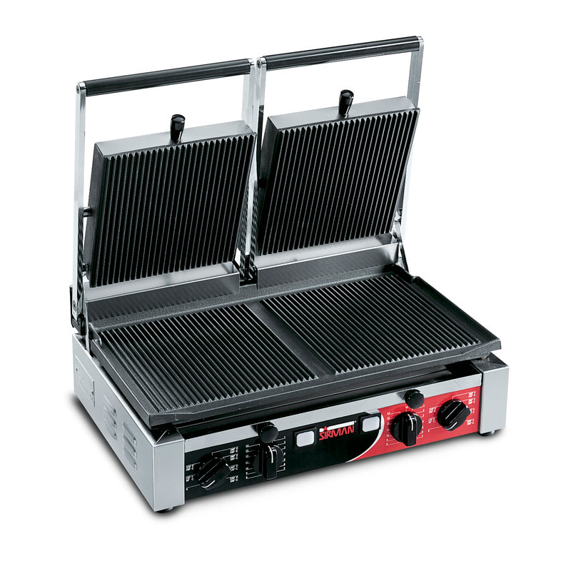 Sirman PD Double Ribbed Panini Grill