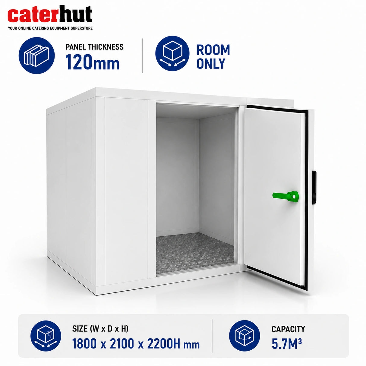 Room Enclosure 1800 x 2100 x 2200 mm| 120 mm | 5.7m3