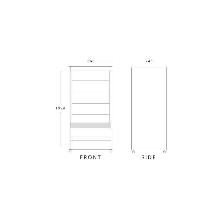 Stainless Steel Multideck Display Fridge with Lockable Shutter 866mm Wide