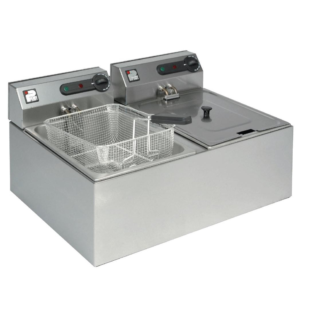 Double Tank Countertop Fryer