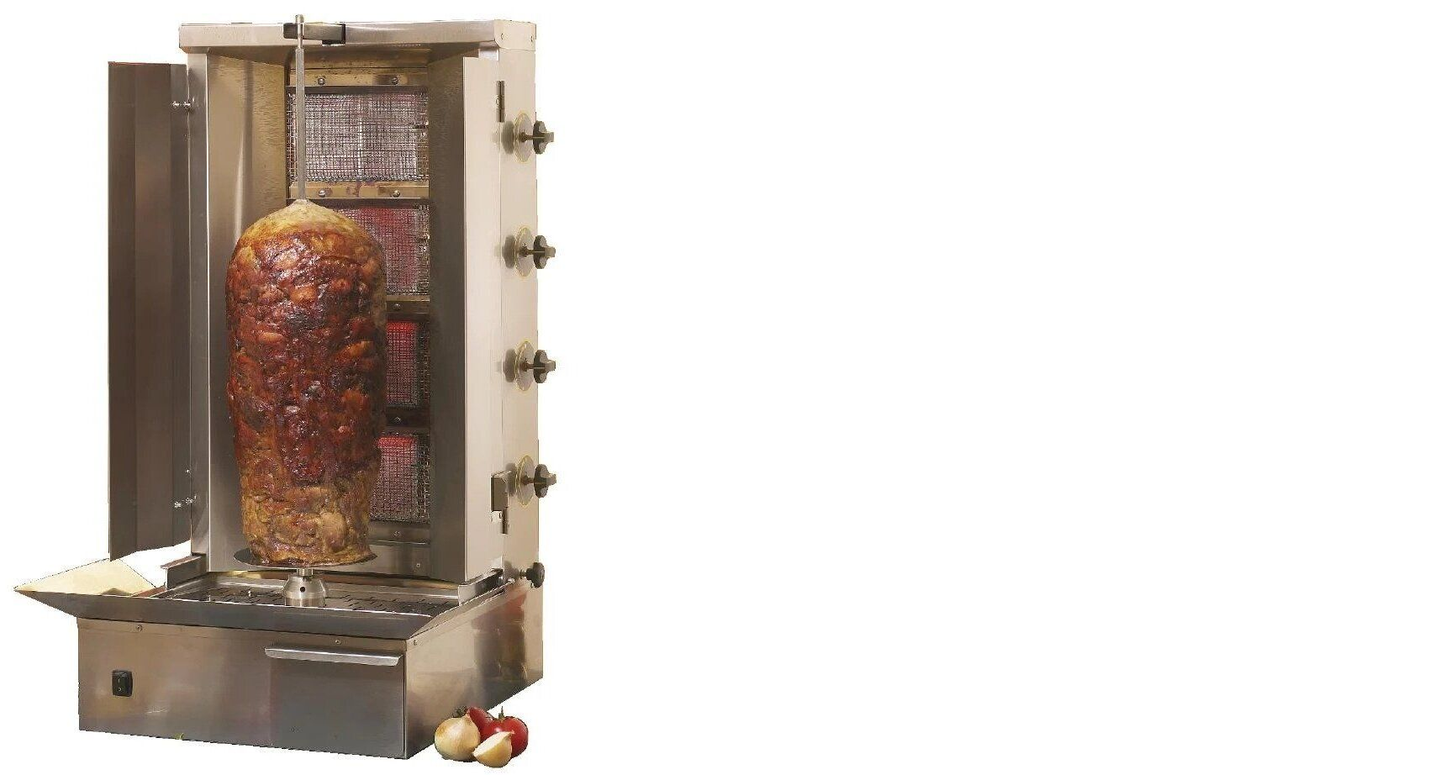 GR80G 600mm 4 Burner Gas Kebab Grill (LPG & Natural Gas)