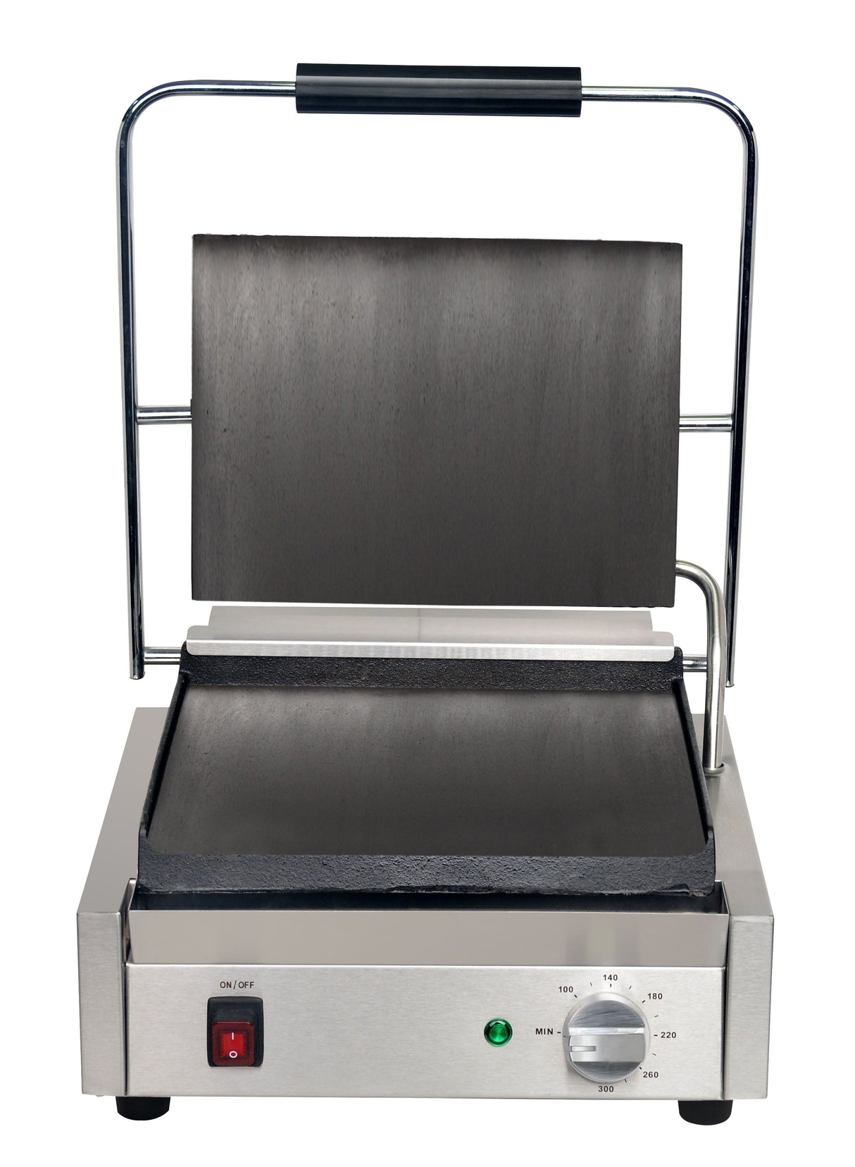 Mercury single countertop ribbed grill with digital timer MEP-M-SATRR