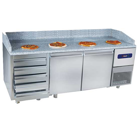 Pizzeria Refrigerated Work Station With Draws
