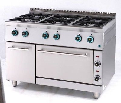 6 Burner Sergas Gas Range,1 Gas Oven/fc6fls9