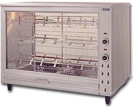 Bilateral Electric Chicken Grills with spits S6E