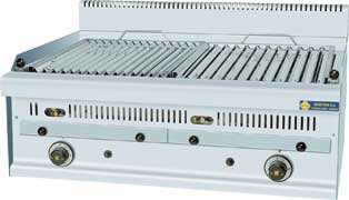 Gas Grill With Lava stone