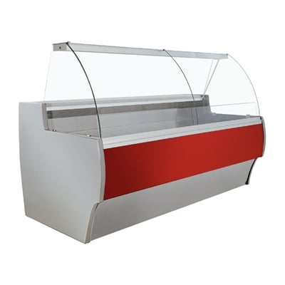 Zoin Barkly Serve Over Counter White with Red Trim 1500mm
