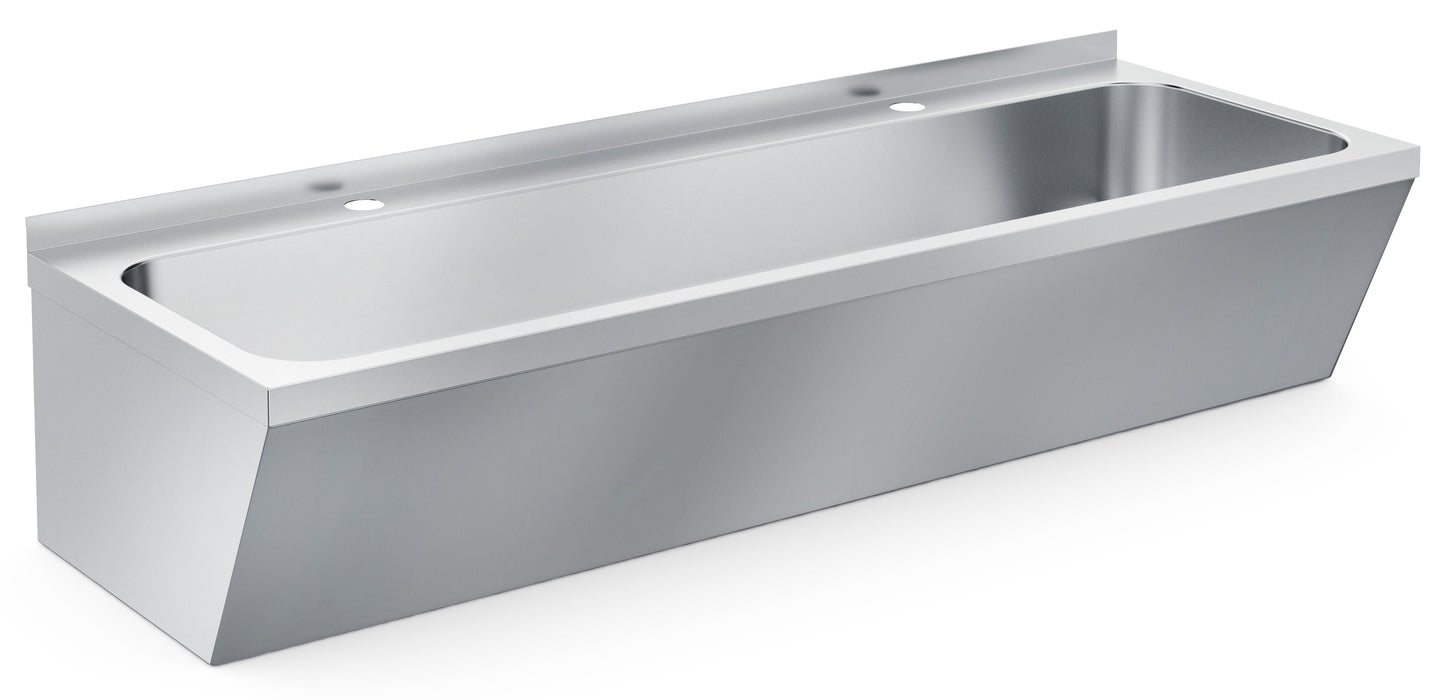 1200 x 425 x 165 mm Stainless Steel Wash Basin