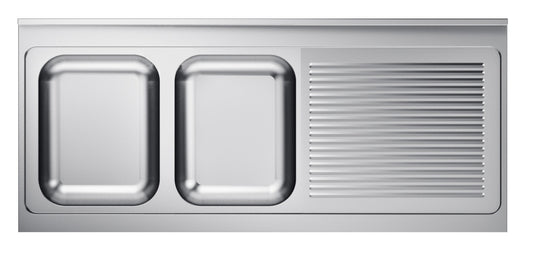600 SINK UNIT TABLETOP 2 LEFT 2000
