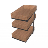 BREAD BASKETS ETAGERE 3 HIGH NARROW MODEL  INCL. BASKETS