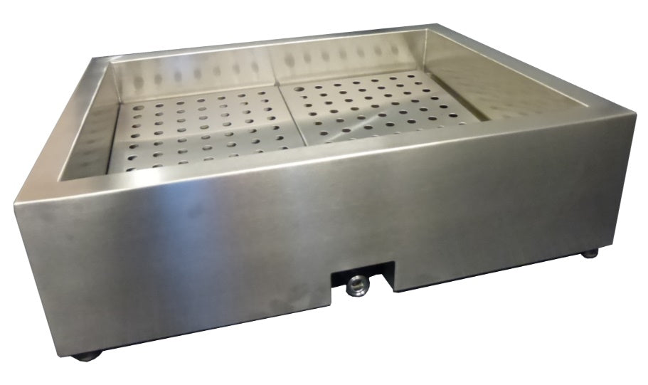 CRUSHED ICE BIN INCLINE 2/1 GN AISI 304  DRAIN ON THE OPERATING SIDE