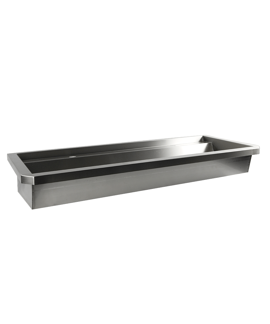 SS WASH BASIN 2 TAPS 1200MM