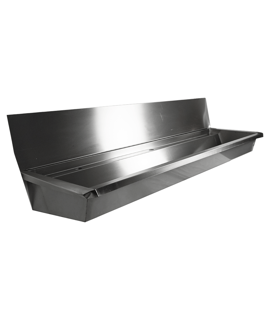SS WASH BASIN 3 TAPS 1800MM