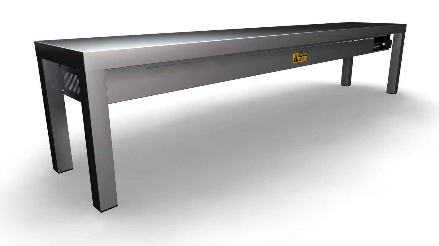 OVERSHELF CERAMIC HEATED 1 LEVEL 1600  4 HEATERS OF 250W