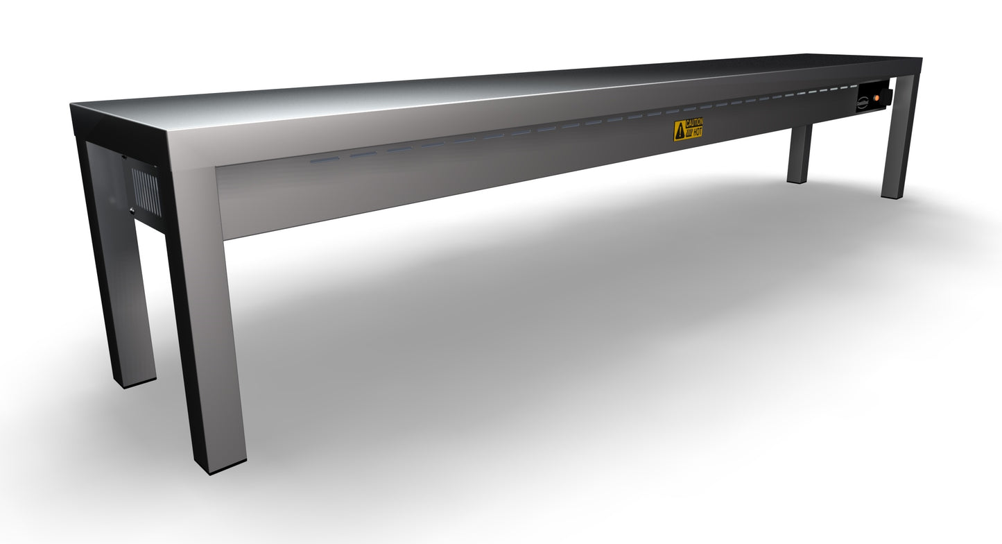 OVERSHELF CERAMIC HEATED 1 LEVEL 1800  5 HEATERS OF 250W