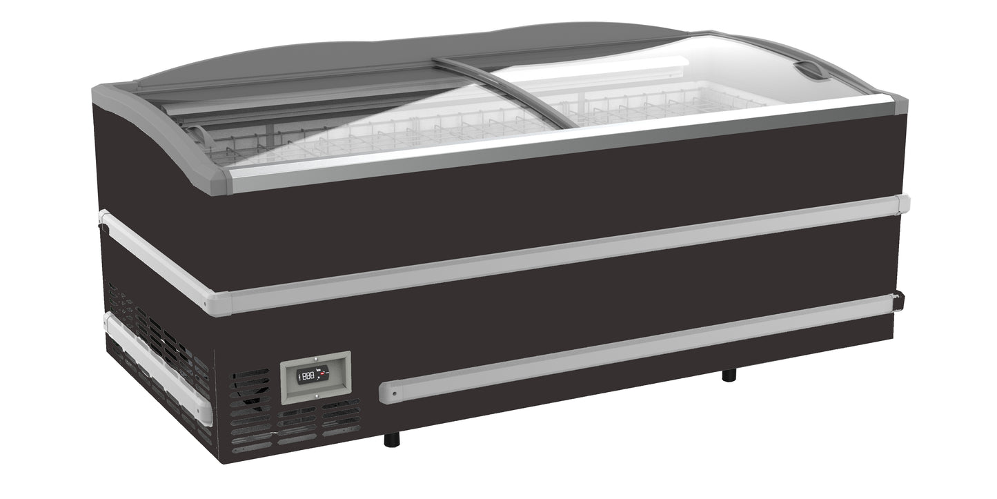 SUPERMARKET CHEST FREEZER BLACK HEAD ELEMENT  MANUAL DEFROST