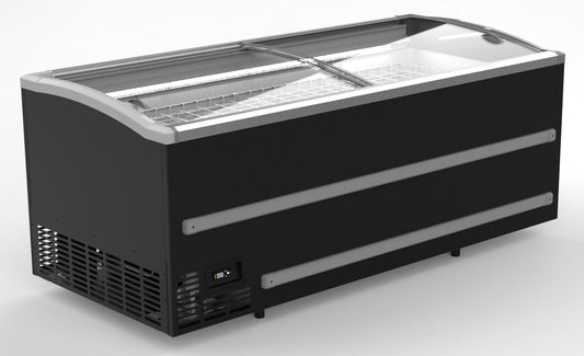 SUPERMARKET CHEST FREEZER BLACK 2500  MANUAL DEFROST  *TRANSPORT ON REQUEST*