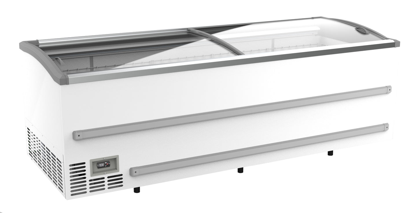 SUPERMARKET CHEST FREEZER WHITE 2500  MANUAL DEFROST  *TRANSPORT ON REQUEST*