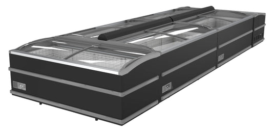 SUPERMARKET CHEST FREEZER BLACK 1880  AUTOMATIC DEFROST