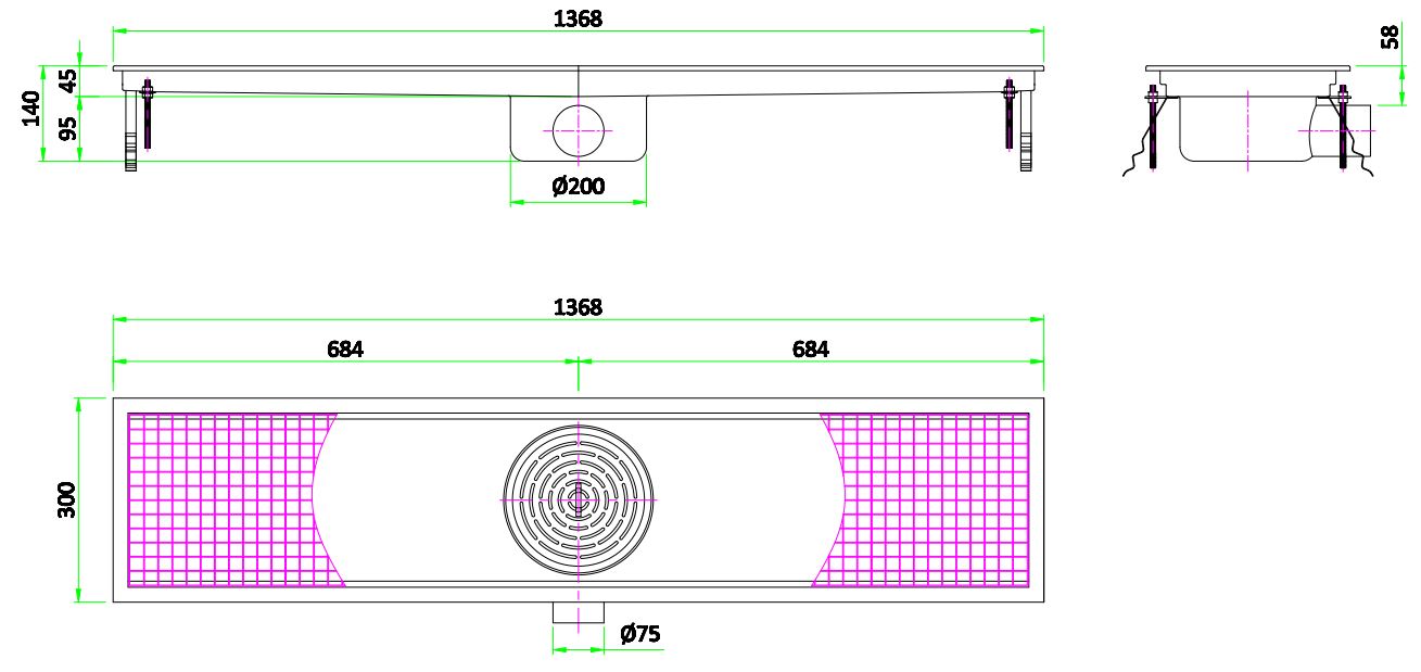 300 FLOOR GRID 1368