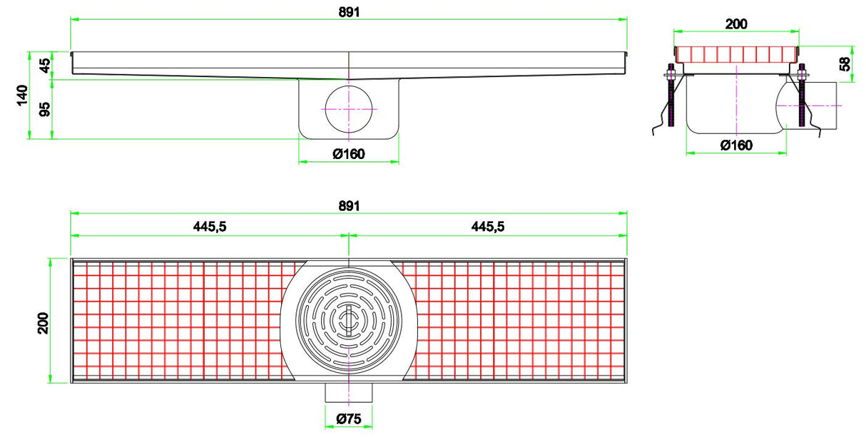 200 FLOOR GRID 891